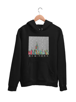 Hoodie with New York Motif